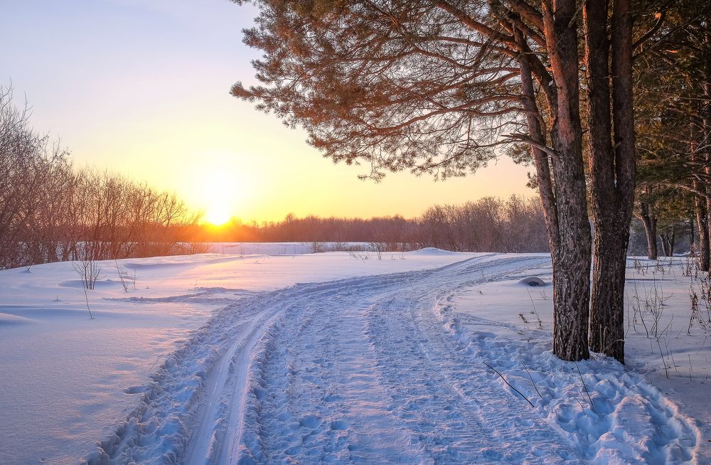 зимний закат