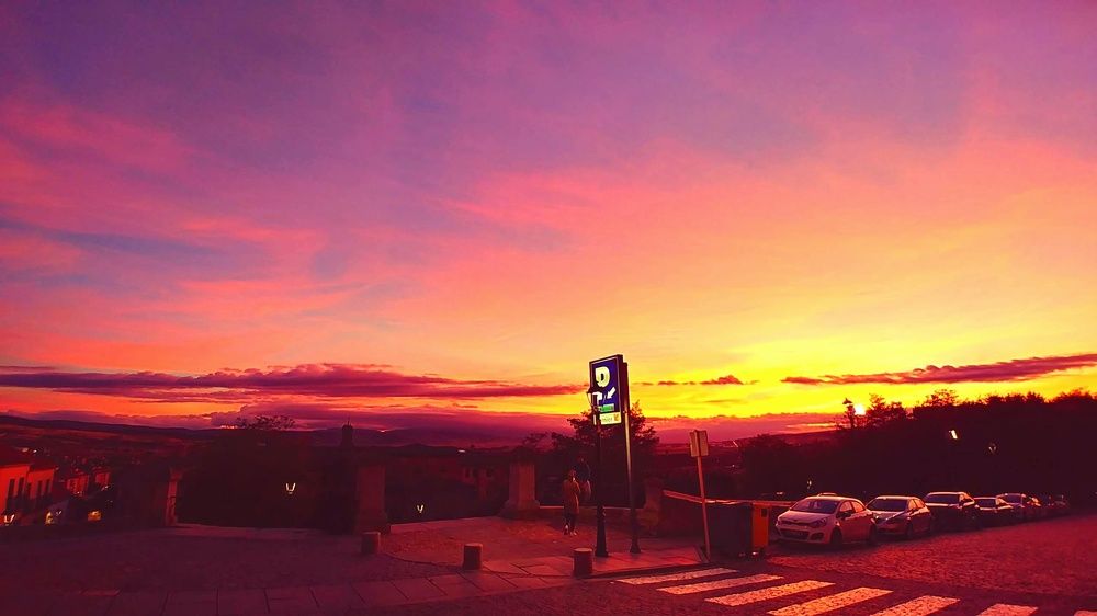 Sunset in Avila, Spain