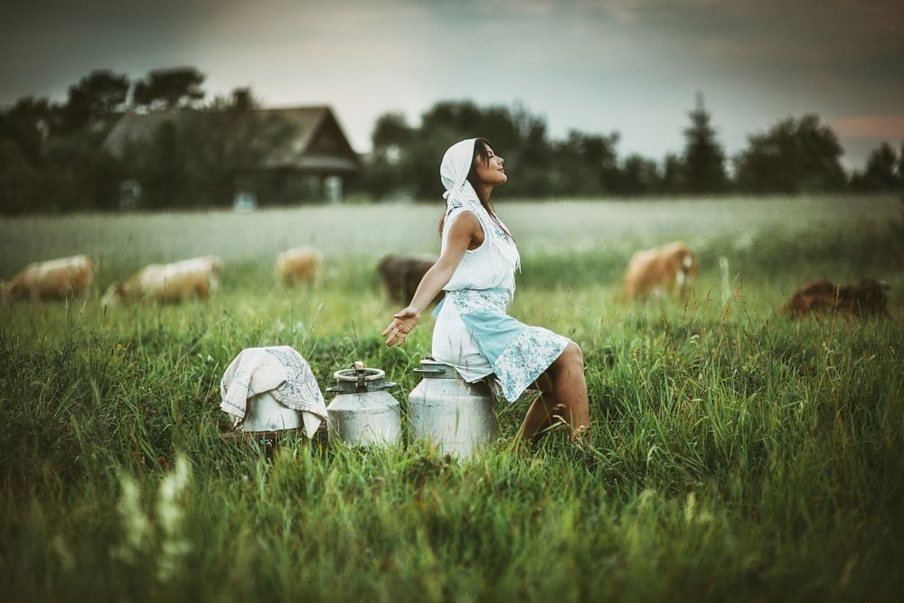 Вечером на поле