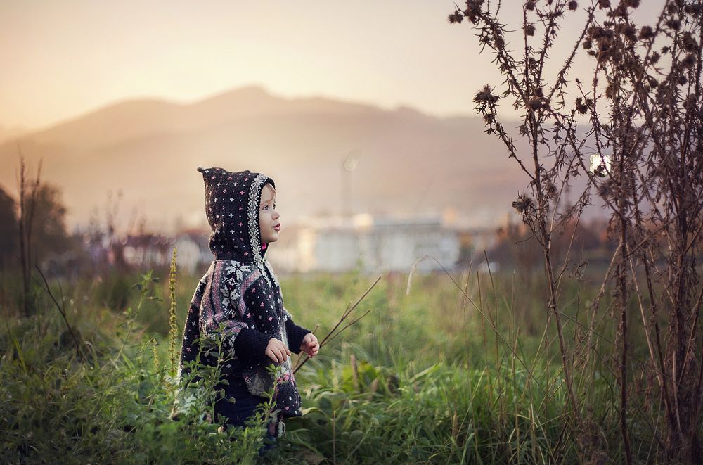 sunset in the mountains