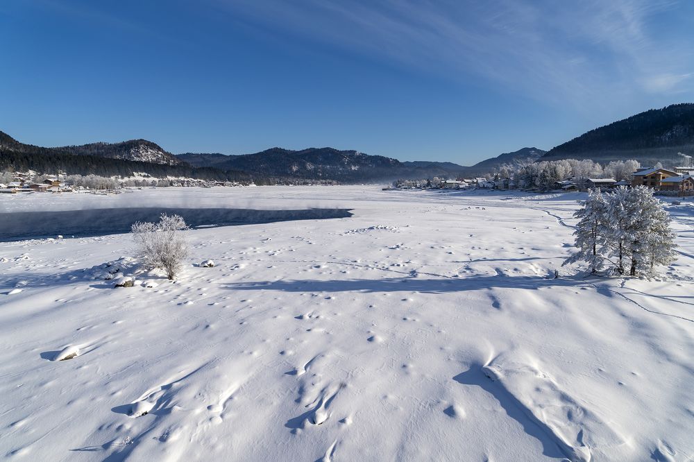 Морозное утро.