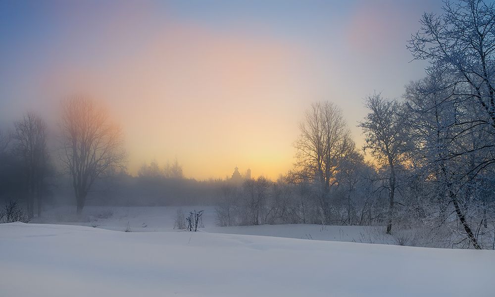 Зимний рассвет.