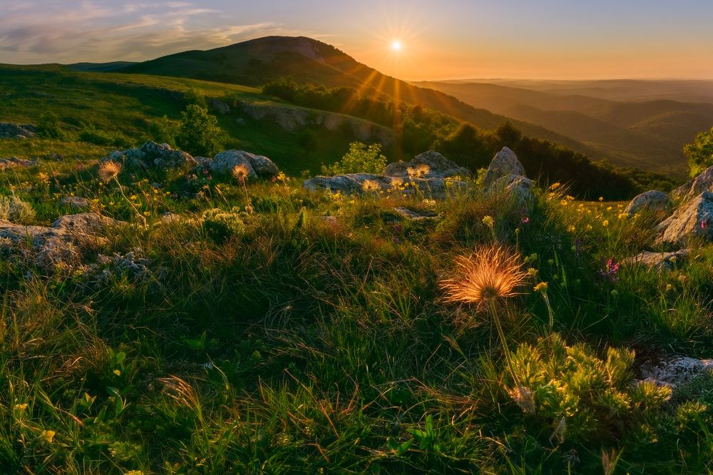 Вечер в горах Крыма