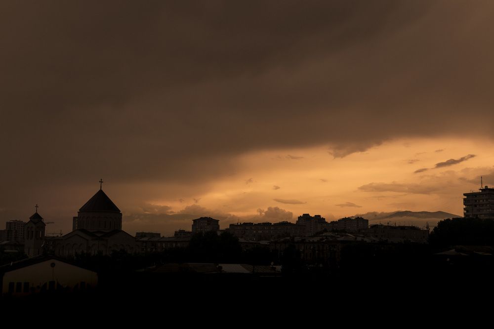 Yerevan at dusk