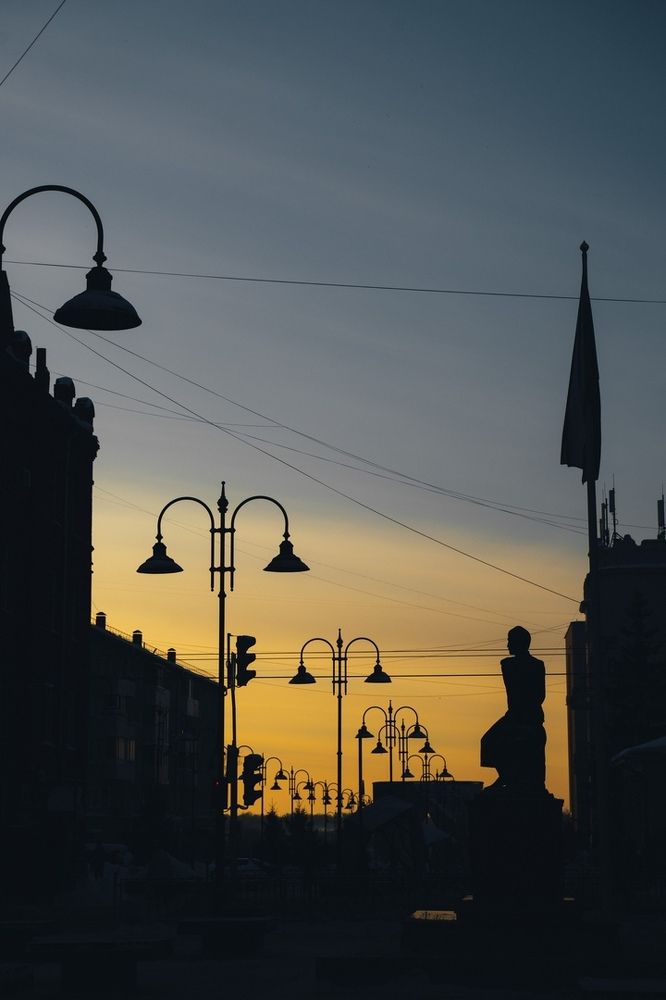 Вечерняя геометрия улиц