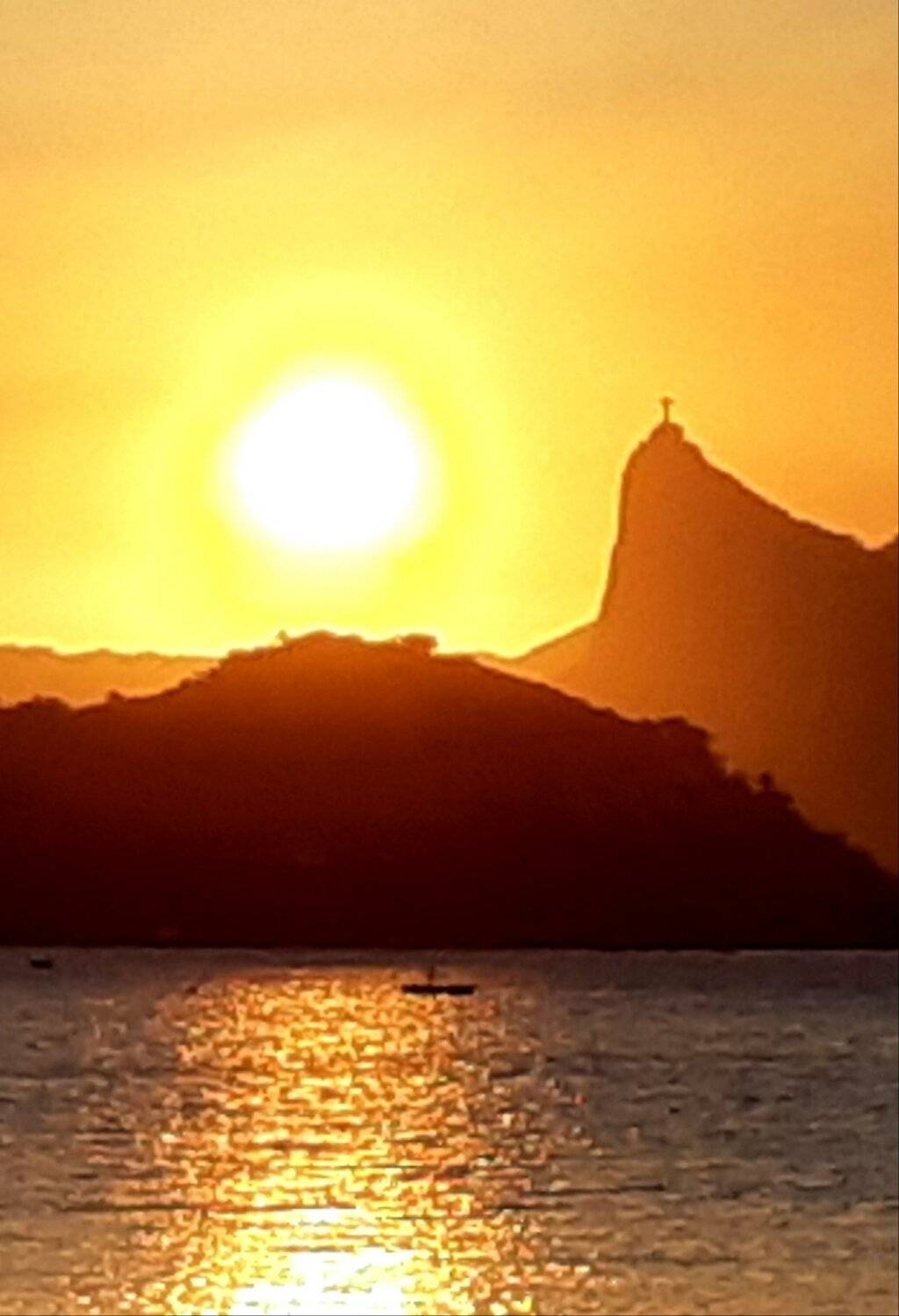 Redentor ao entardecer