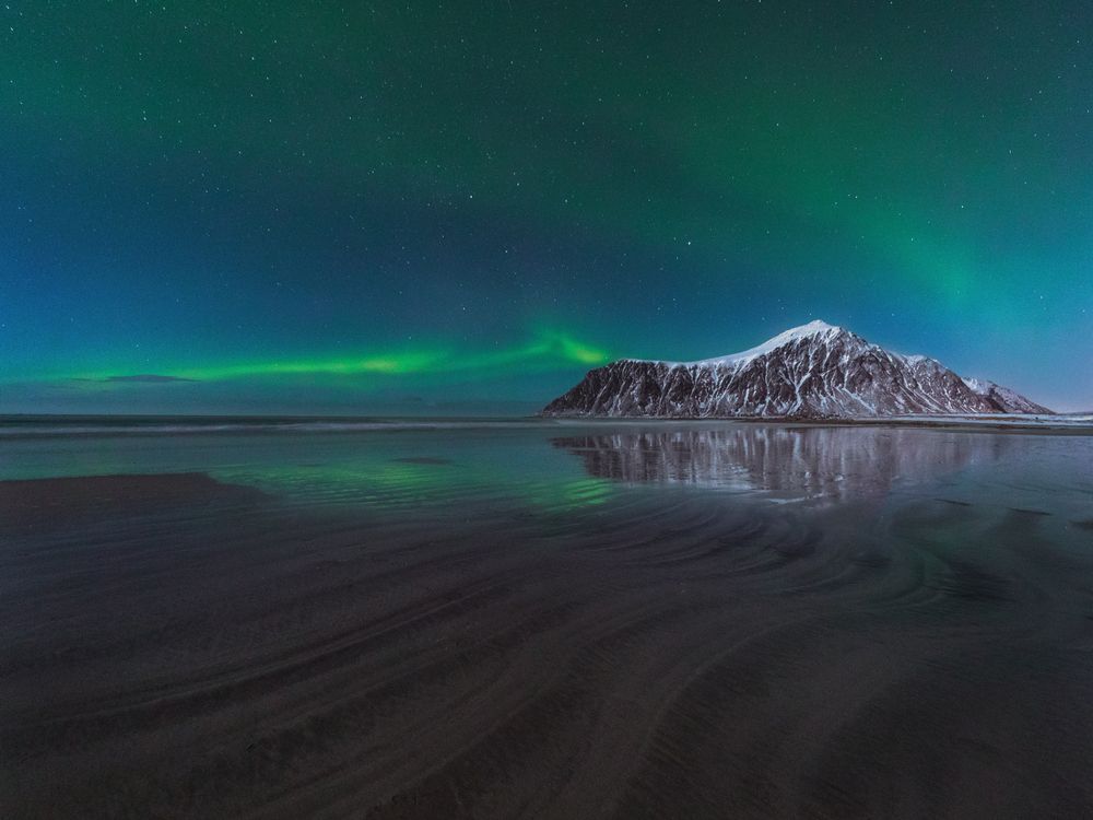 Северное сияние на Лофотенах