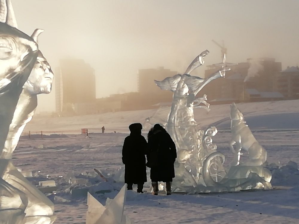 Прогулка по зимней протоке