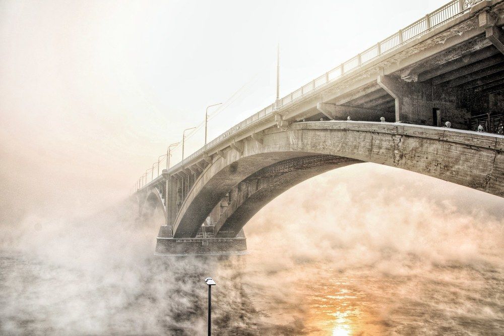 Енисей в тумане