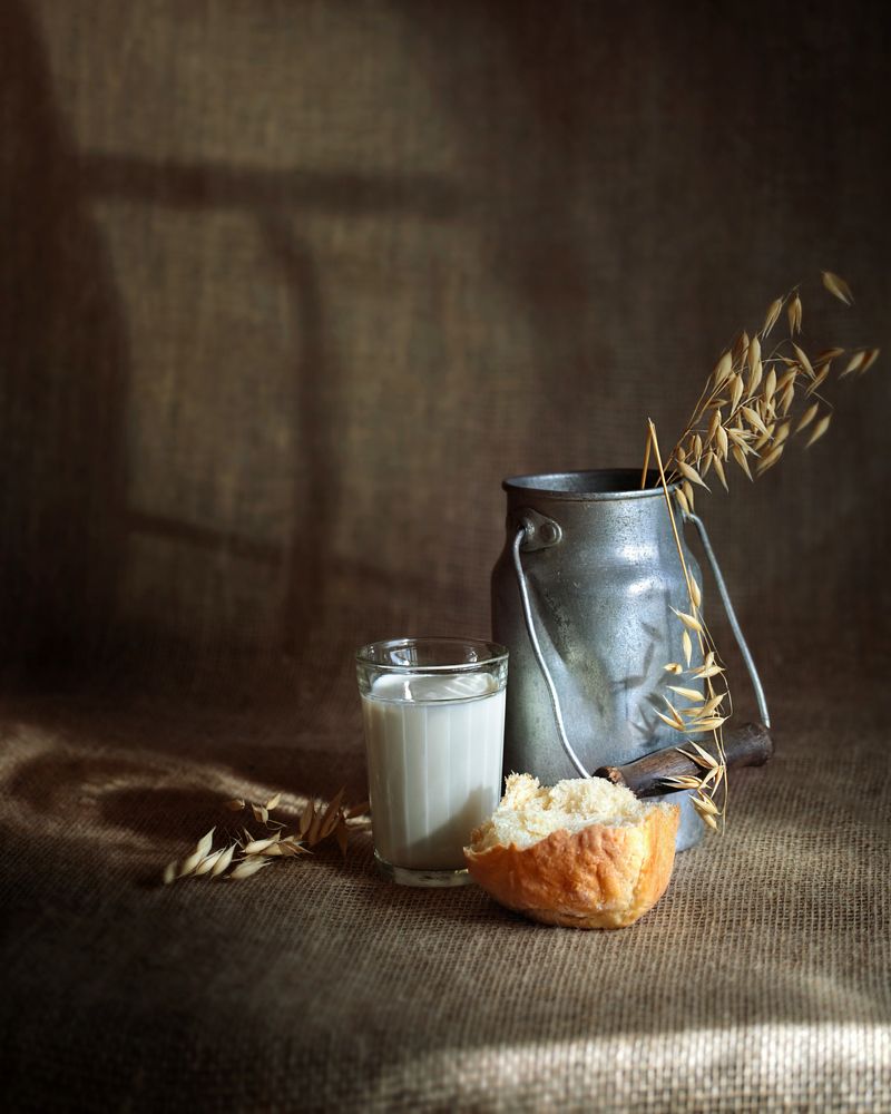 Хлеб с молоком