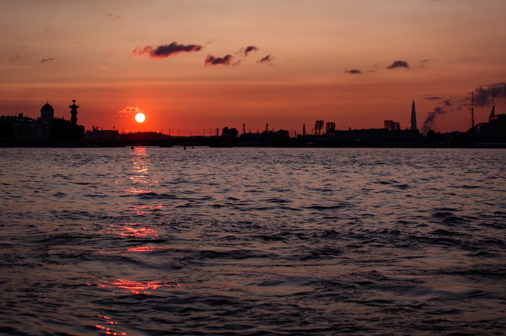 Sunset on Neva