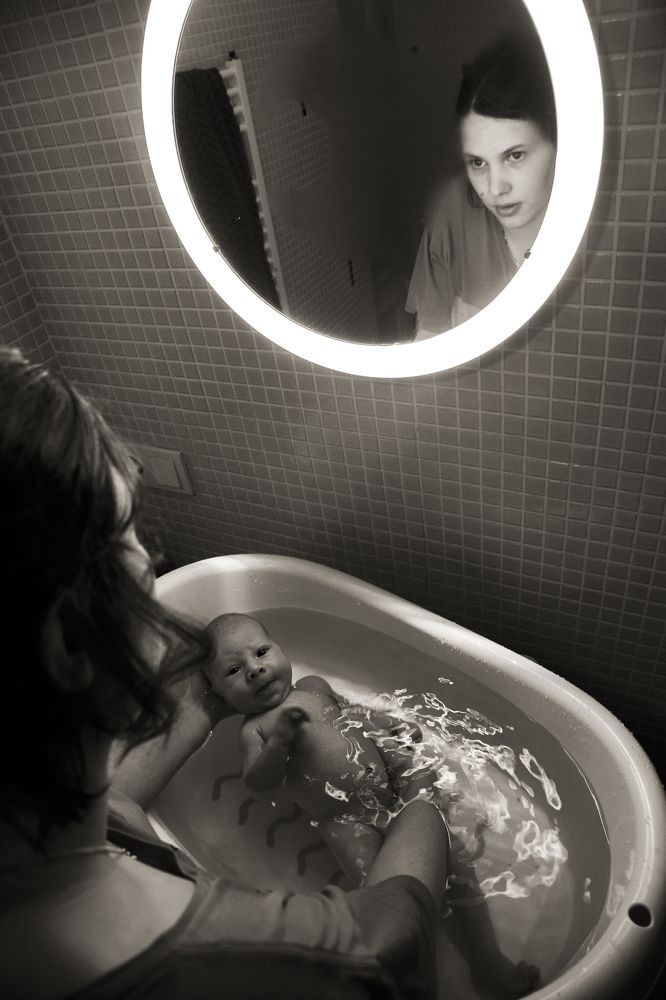 Первое купание