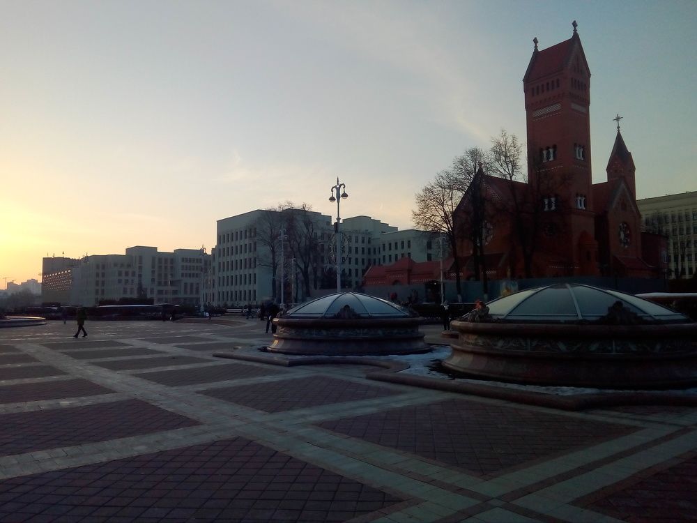 Почти вечер в Минске.