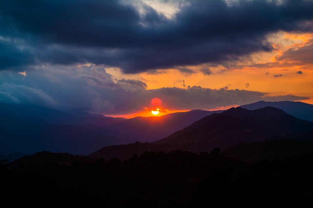 Рассвет в горах Кавказа