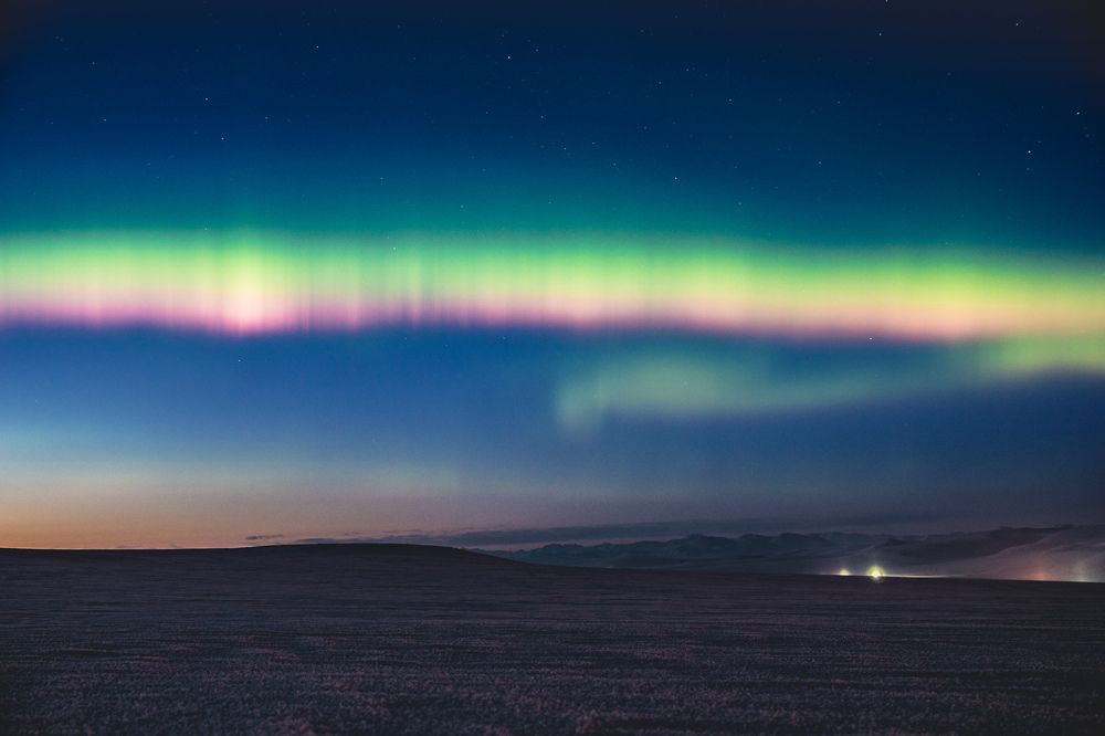 Вечернее сияние.