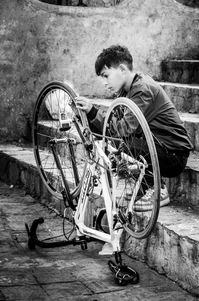 За починкой