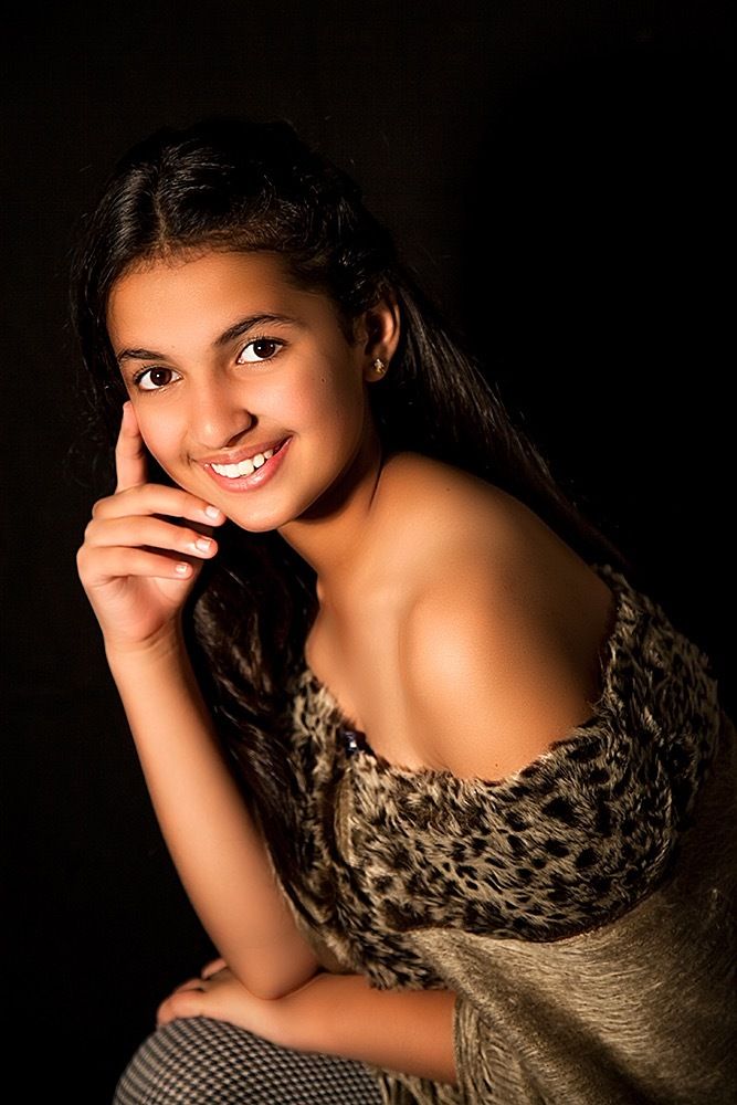 Girl with yellow flower