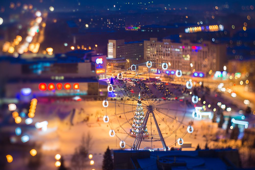 Ночной Новокузнецк