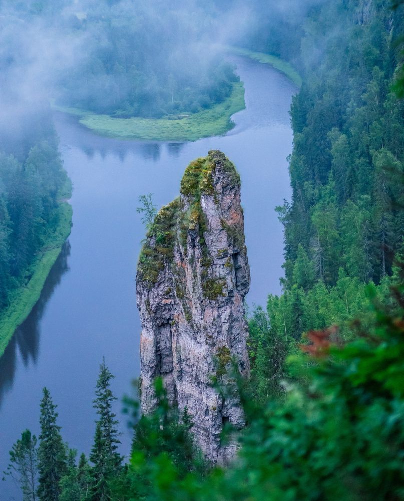 Devil\'s finger, Usvinskie stolby, Perm region