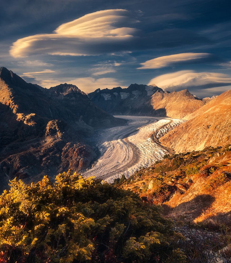 Ледник Алеч, Швейцария