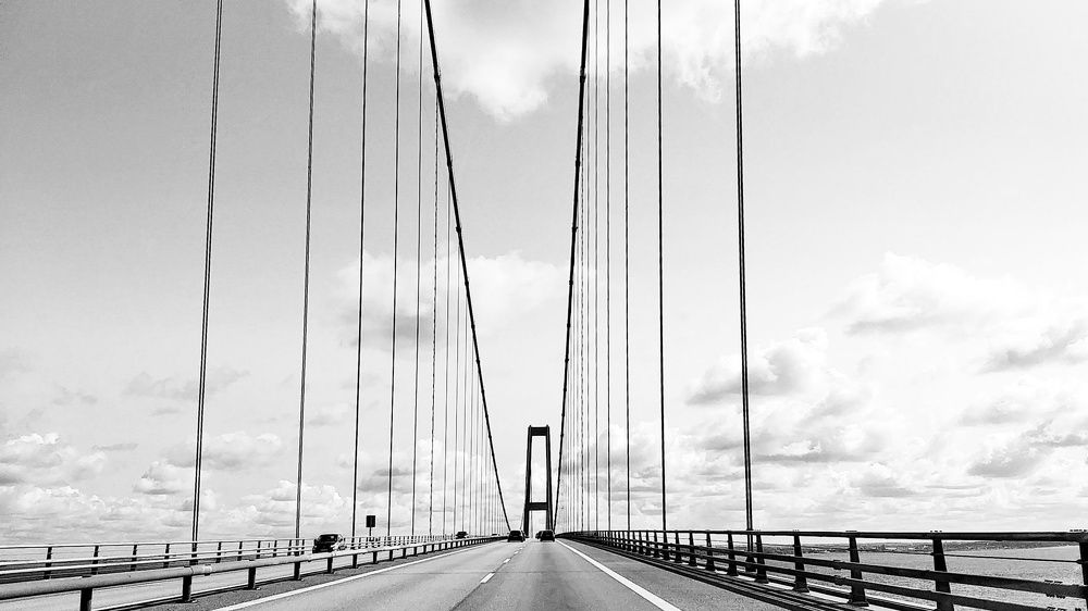 Bridge, route from Copenhagen to Kolding