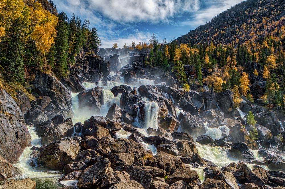 Водопад Учар .Алтайский край