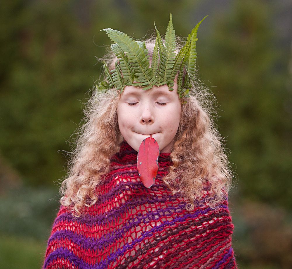 Медитация в лесу