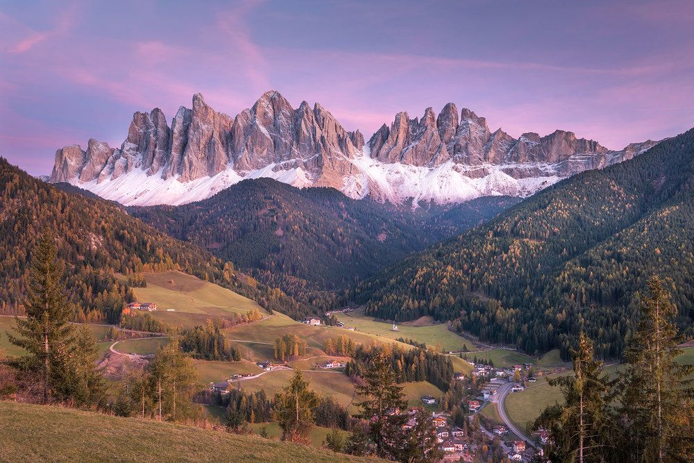 Twighlight at Santa Maddalena