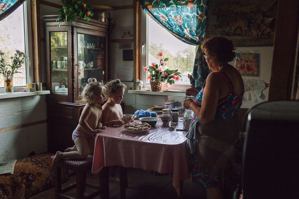 Летом в деревне