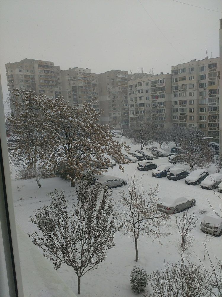 Winter it the town
