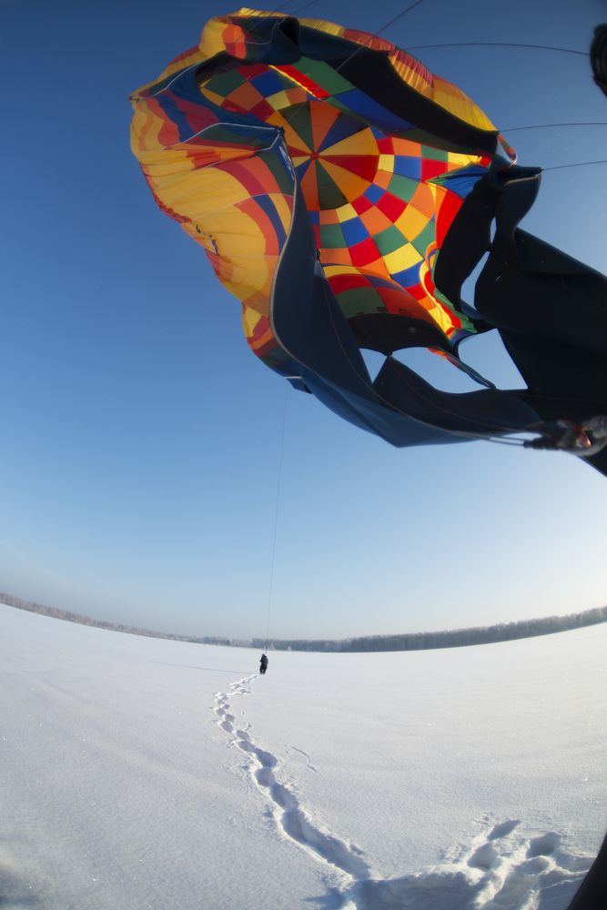 Шар. Приземление.