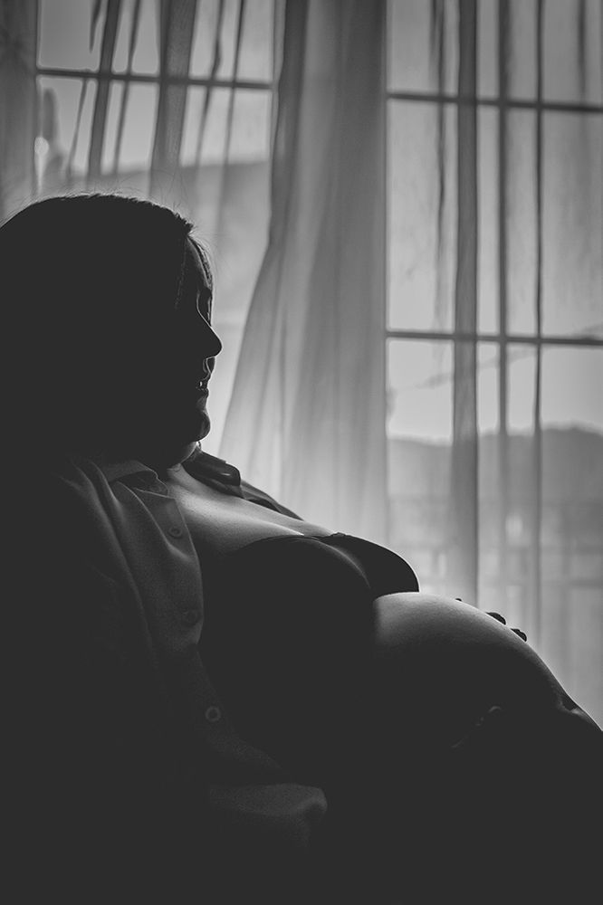 Embarazo en blanco y negro