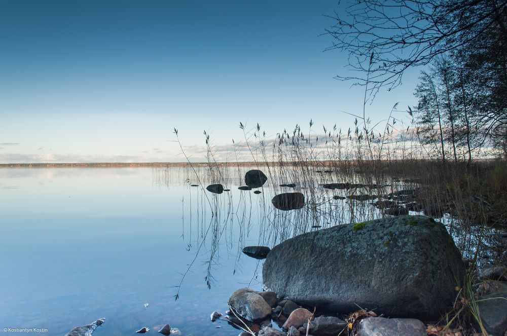 Белые ночи на озере Pihajarvi