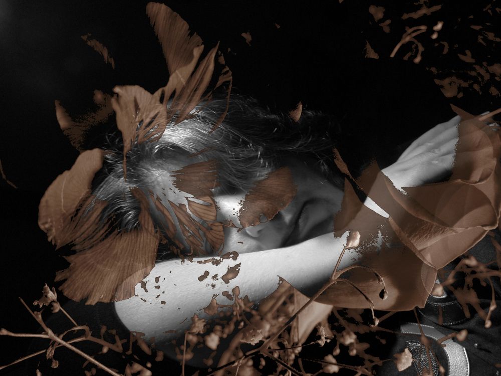 Self Portrait with flower