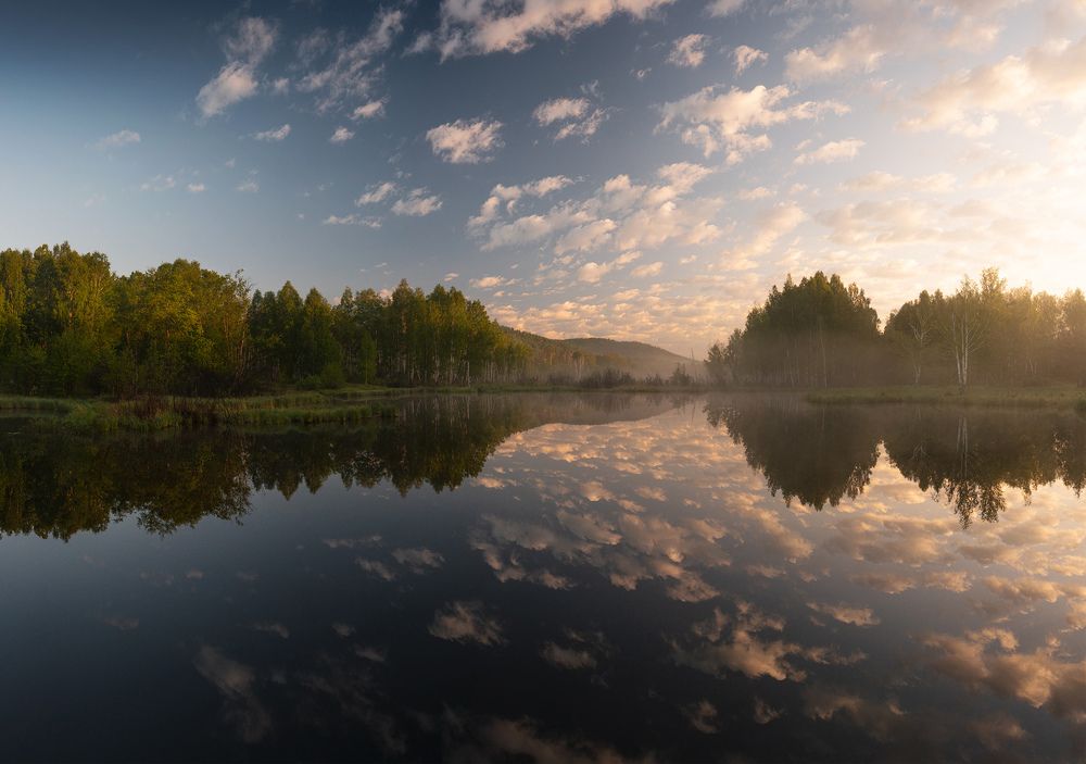 Облачный Уральский рассвет