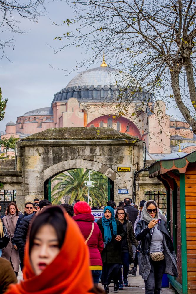 In the street of Agia Sofia