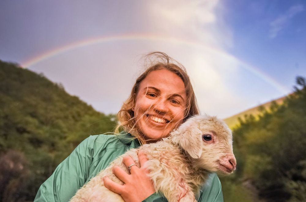 Наденька. Портрет с барашком.