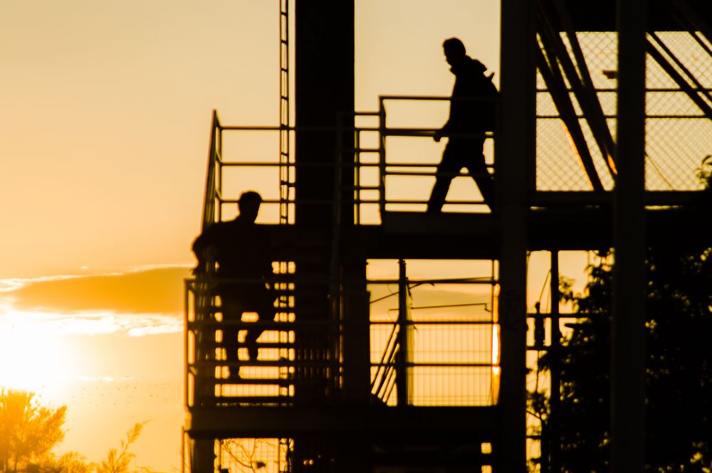 Waiting for the sunrise.