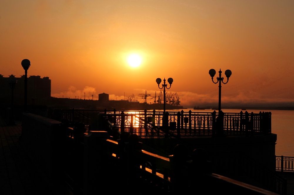 Утро на Амуре.