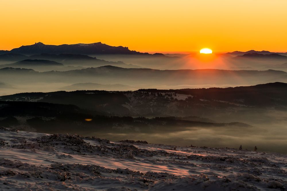 Mountain in the morning ...