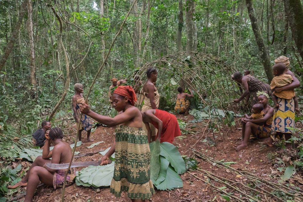 Пигмеи племени Бака