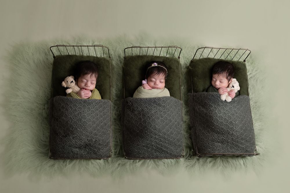 Newborn triplets