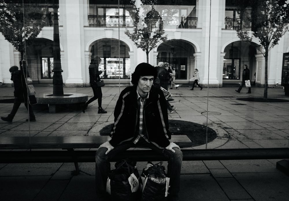 Man with two bags