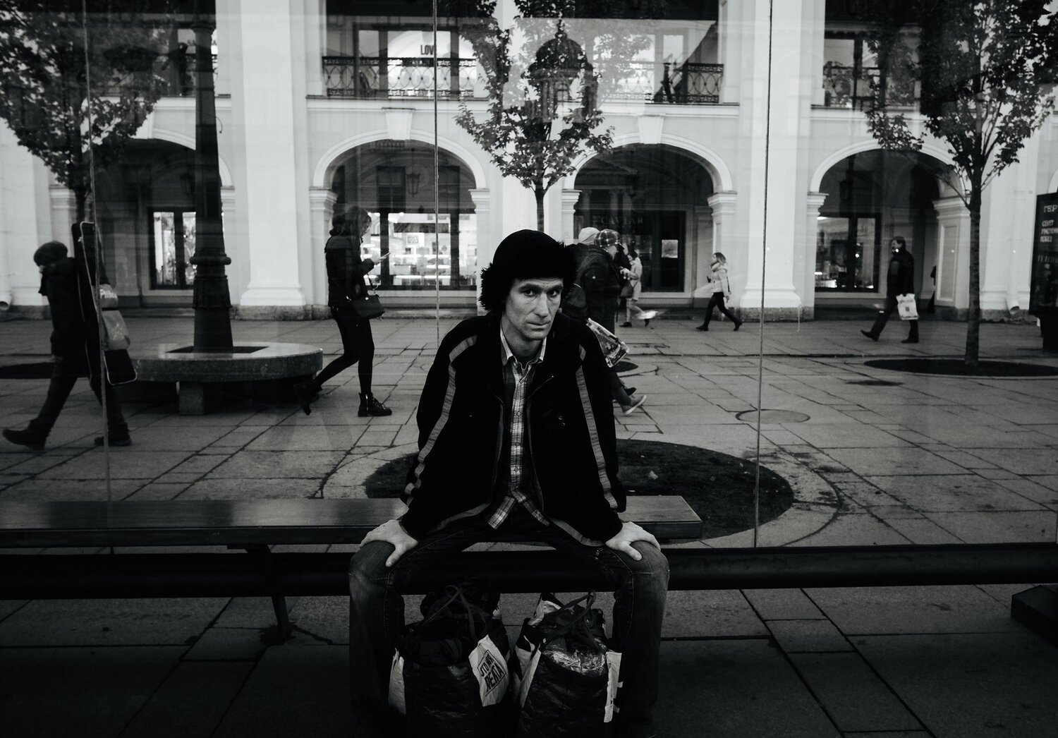 Man with two bags