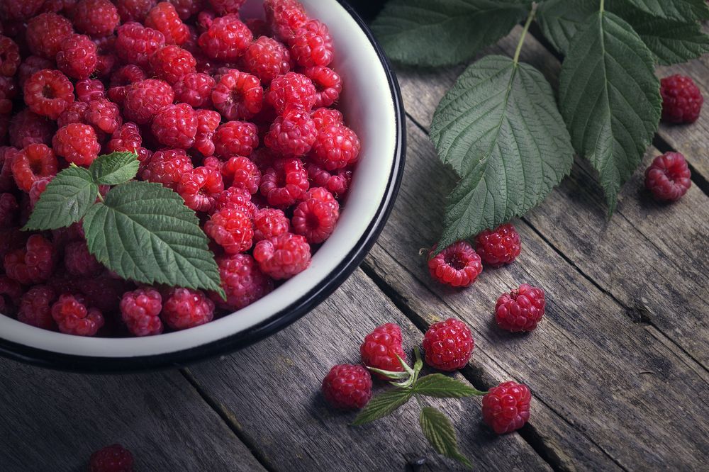 Спелая малина.