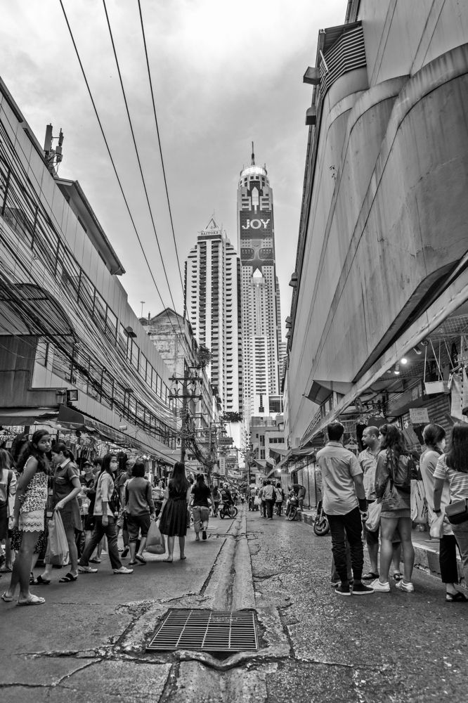 At the street market