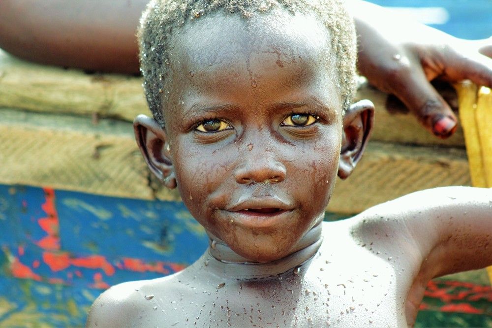 boy at Entebbe - beach