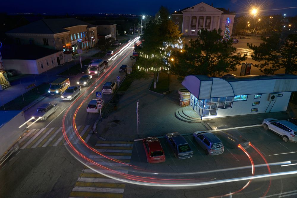 Ночные огни маленького города