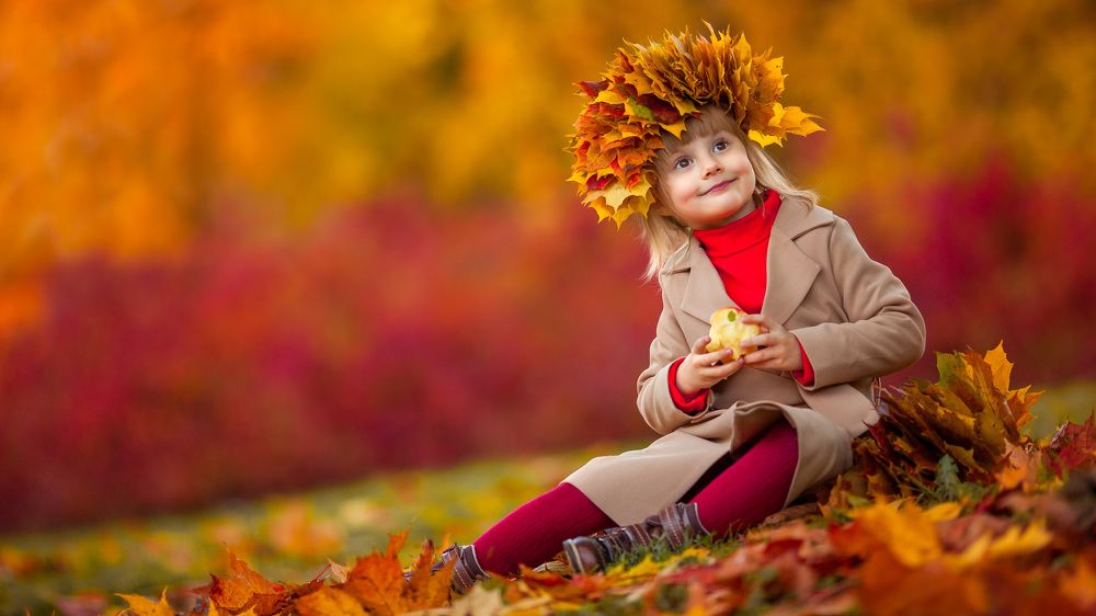 Теплая яркая осень