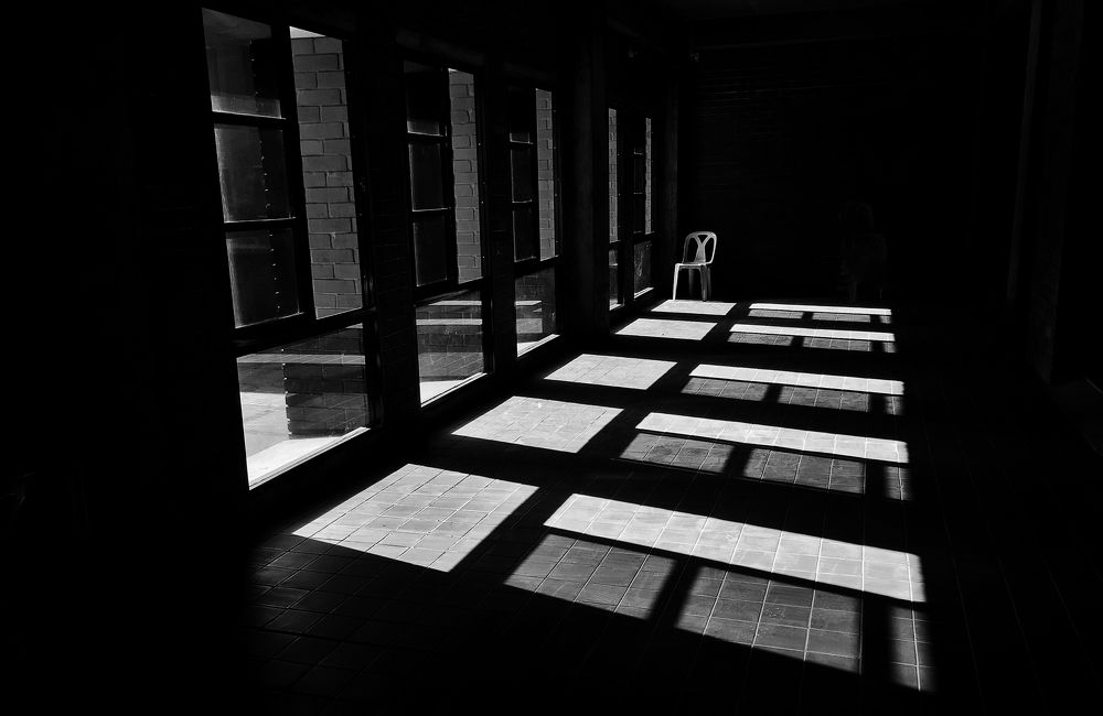 A chair in corridor